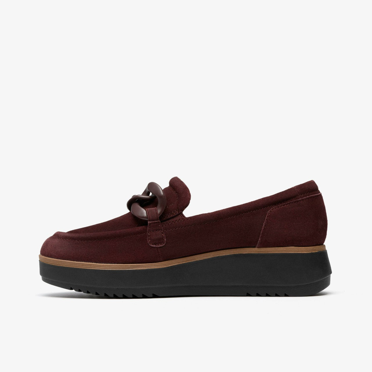 Zylah May Merlot Suede