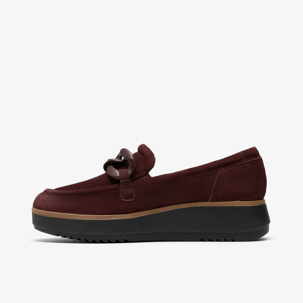 Zylah May Merlot Suede