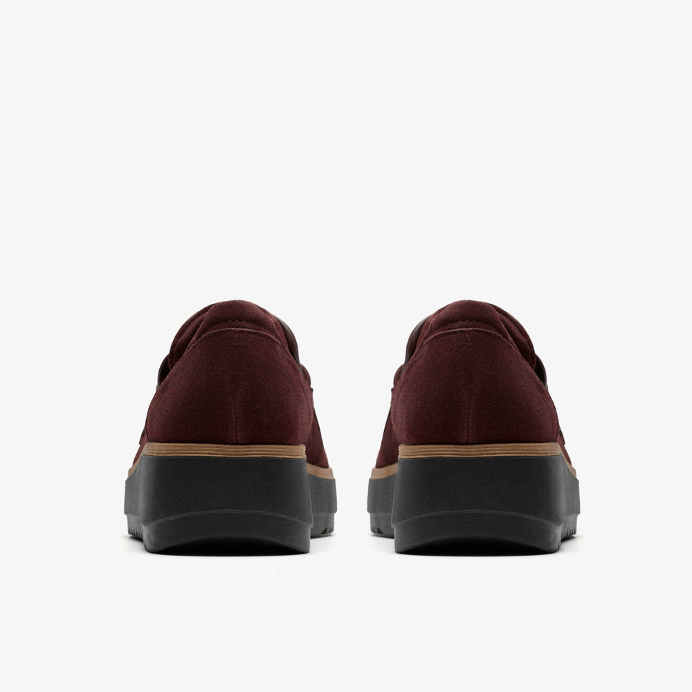 Zylah May Merlot Suede