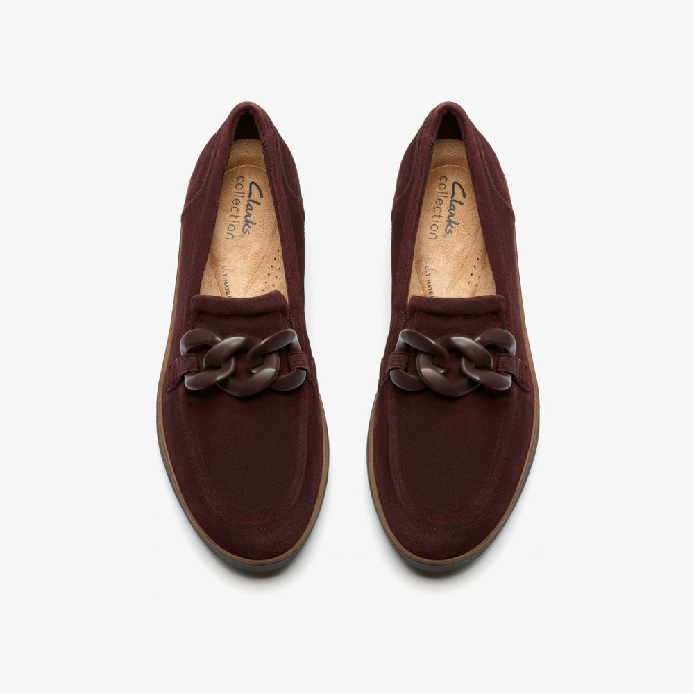 Zylah May Merlot Suede