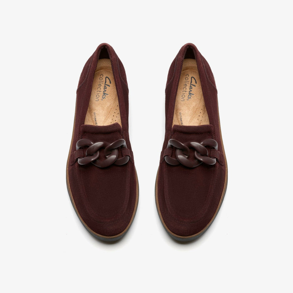 Zylah May Merlot Suede