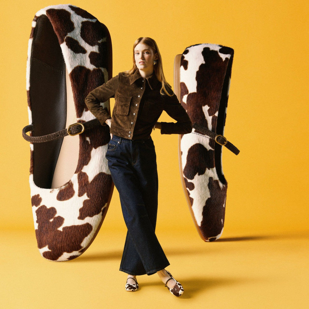 Livia Sky Cow Print