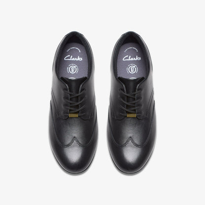 Finja Wing Youth Black Leather