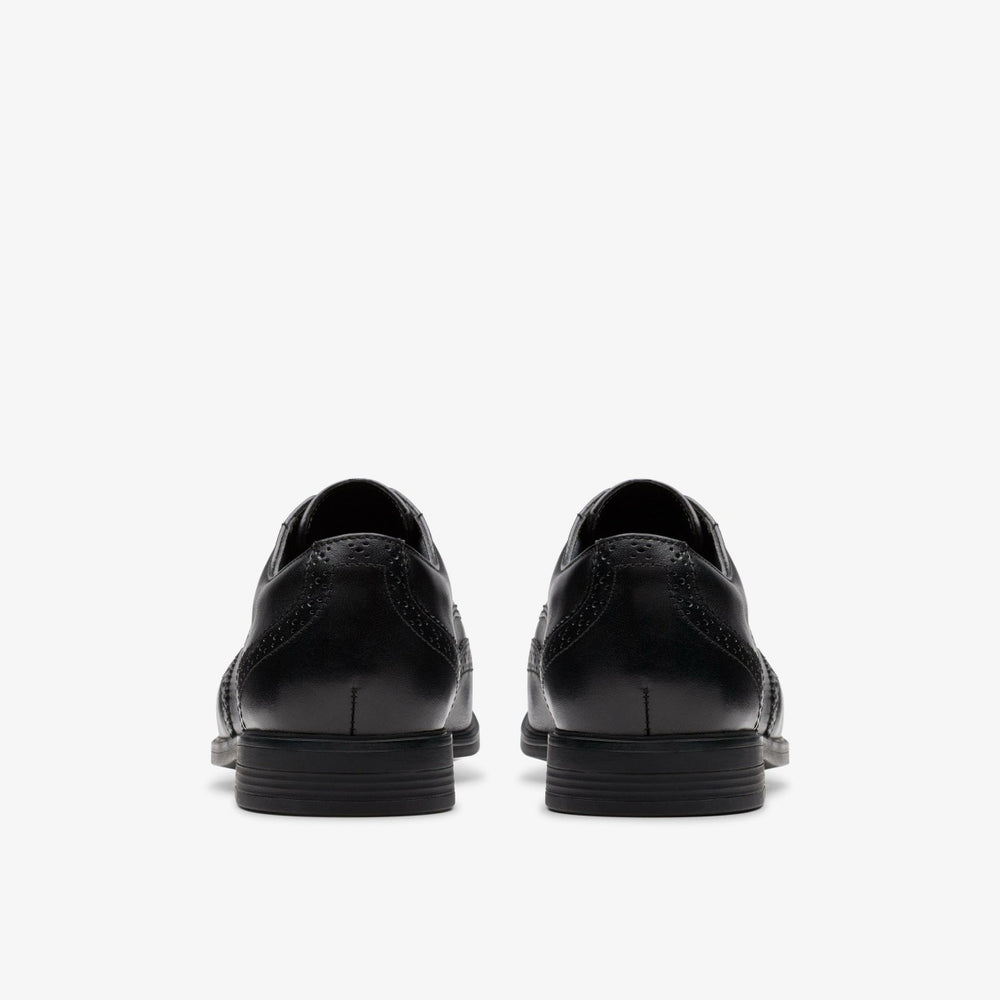 Jonwin Wing Youth Black Leather