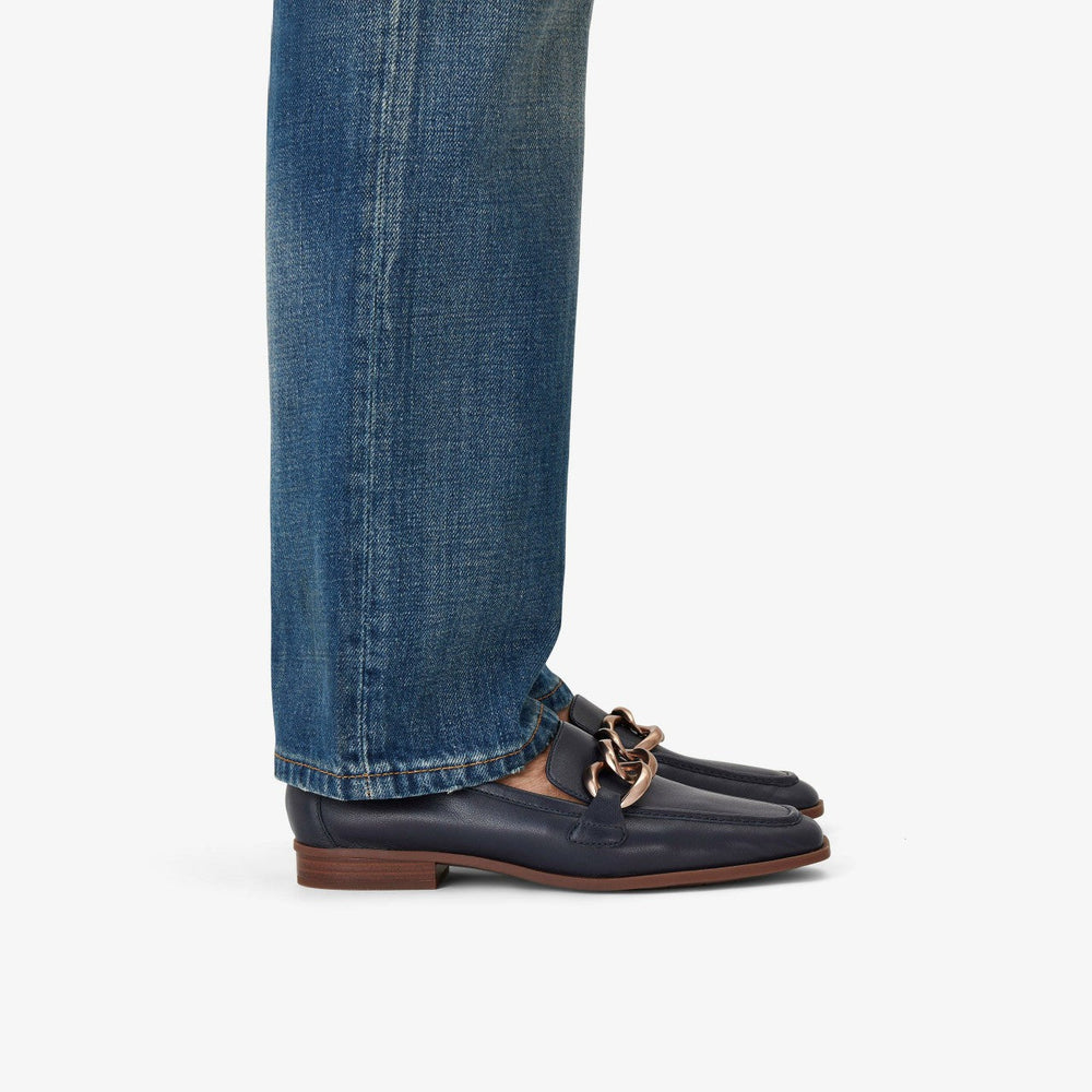 Sarafyna Iris Navy Leather