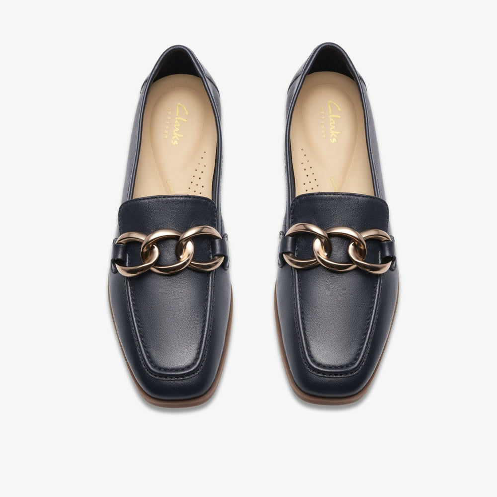 Sarafyna Iris Navy Leather