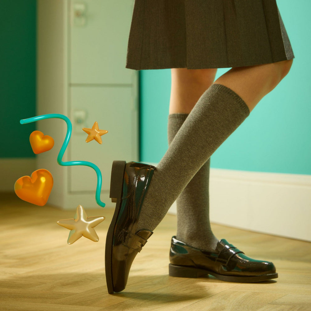 Tapa Edge Youth Black Patent