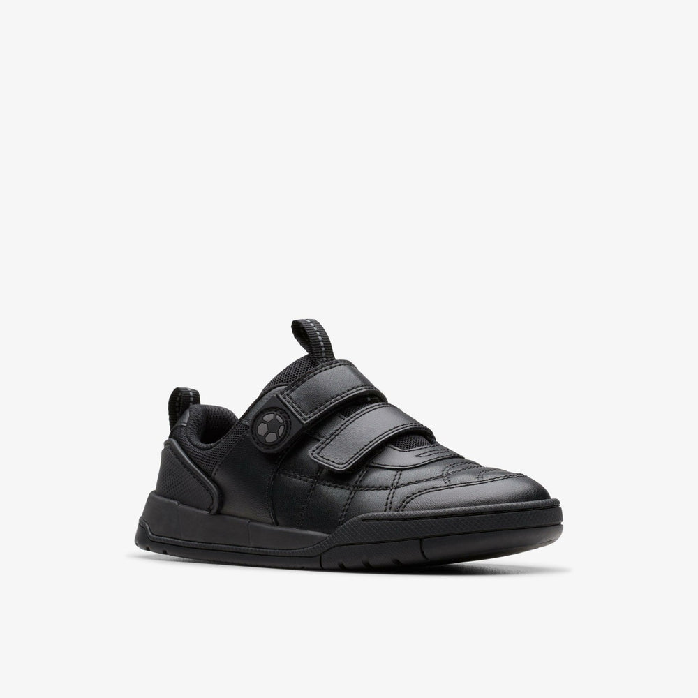 Laser Cross Kid Black Leather