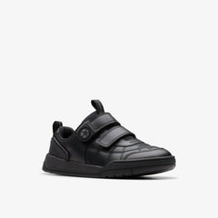 Laser Cross Kid Black Leather