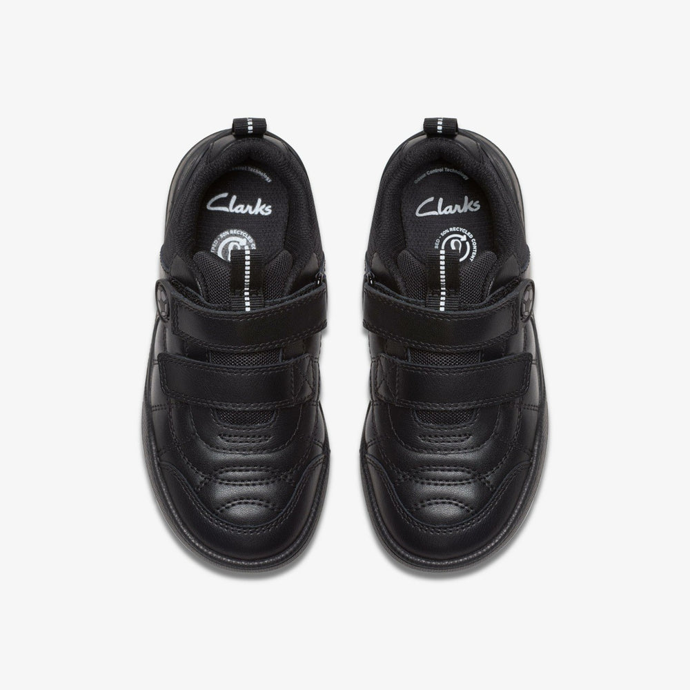 Laser Cross Kid Black Leather