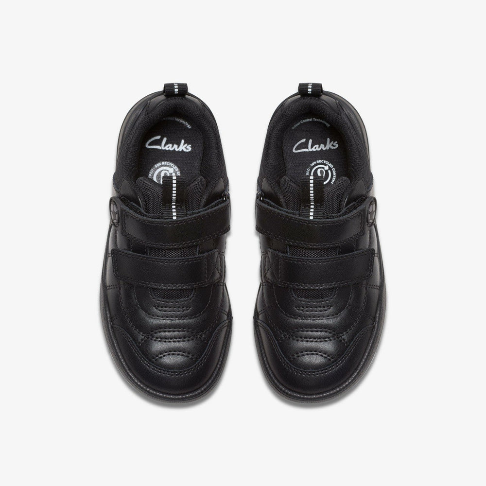 Laser Cross Kid Black Leather
