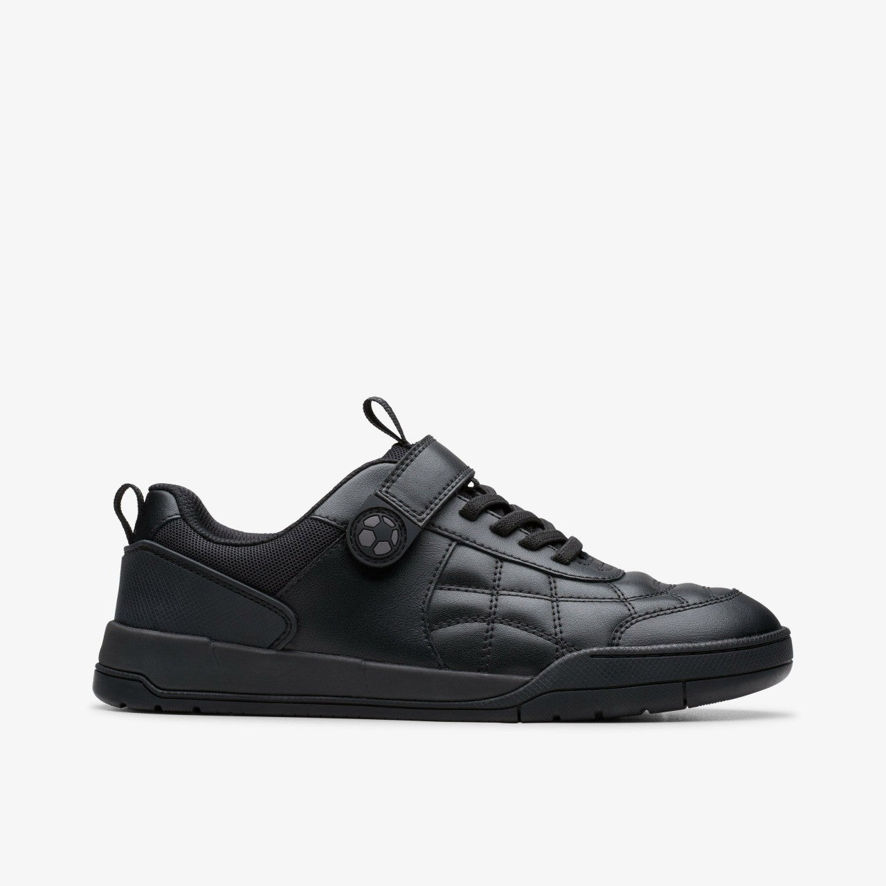Laser Cross Youth Black Leather