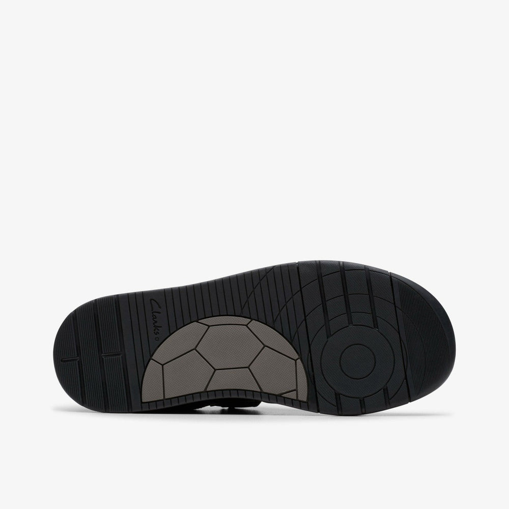 Laser Cross Youth Black Leather