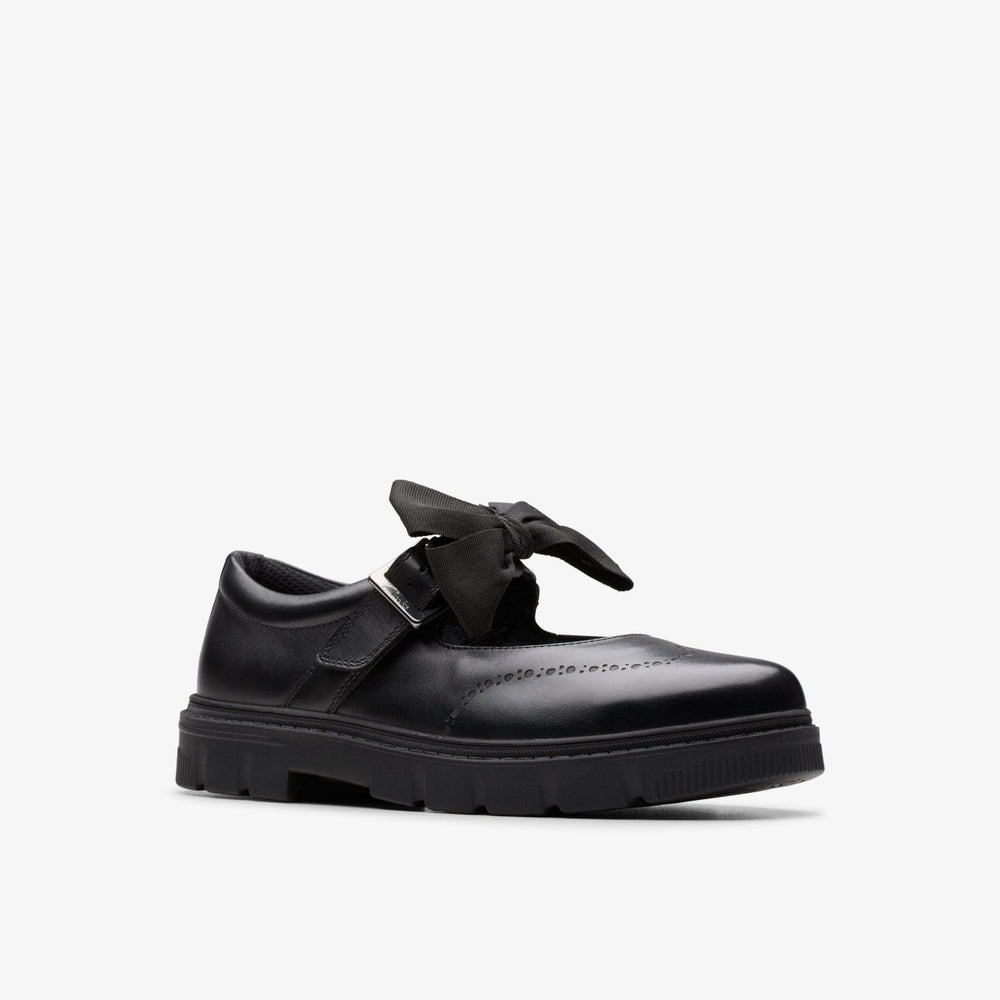 Lorcam Jane Youth Black Leather
