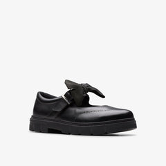 Lorcam Jane Youth Black Leather