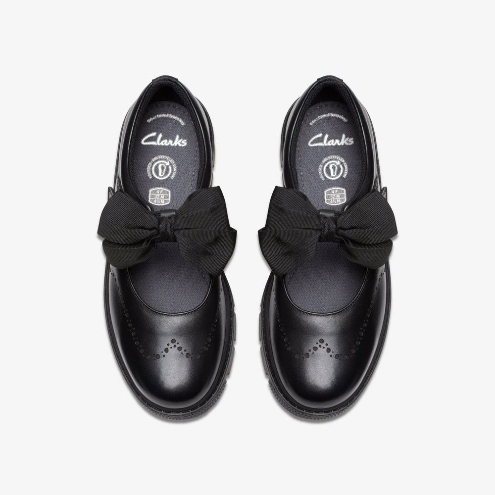 Lorcam Jane Youth Black Leather