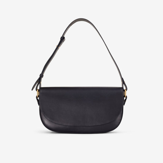 Baguette Dress Black Leather