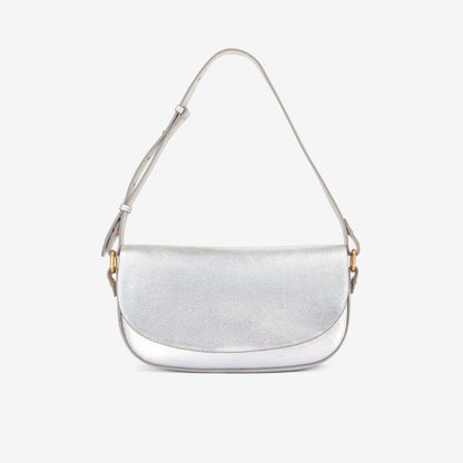 Baguette Dress Silver Leather