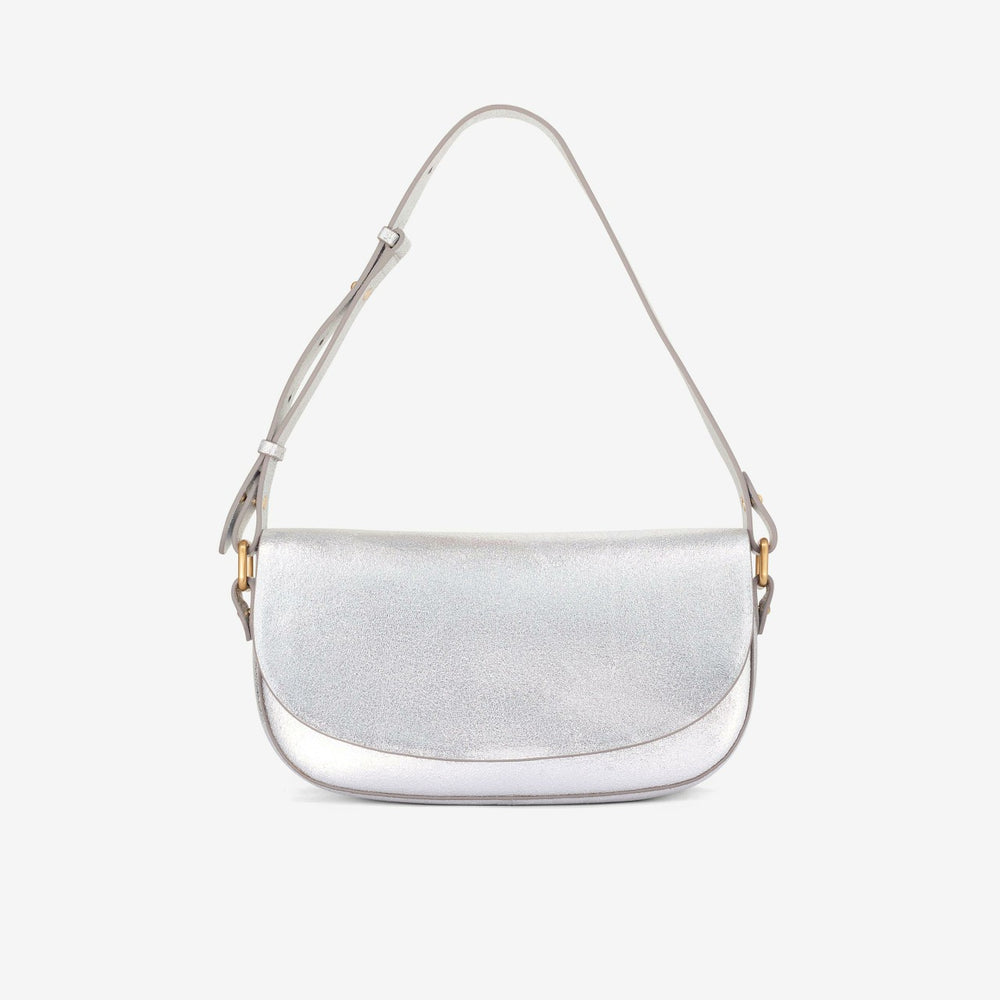 Baguette Dress Silver Leather