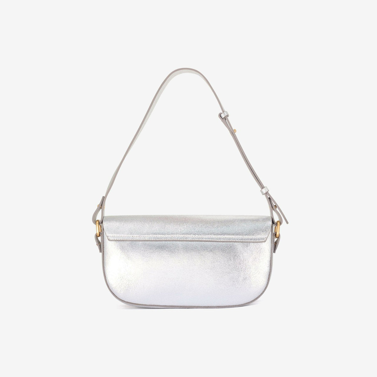 Baguette Dress Silver Leather