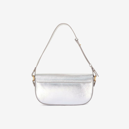 Baguette Dress Silver Leather