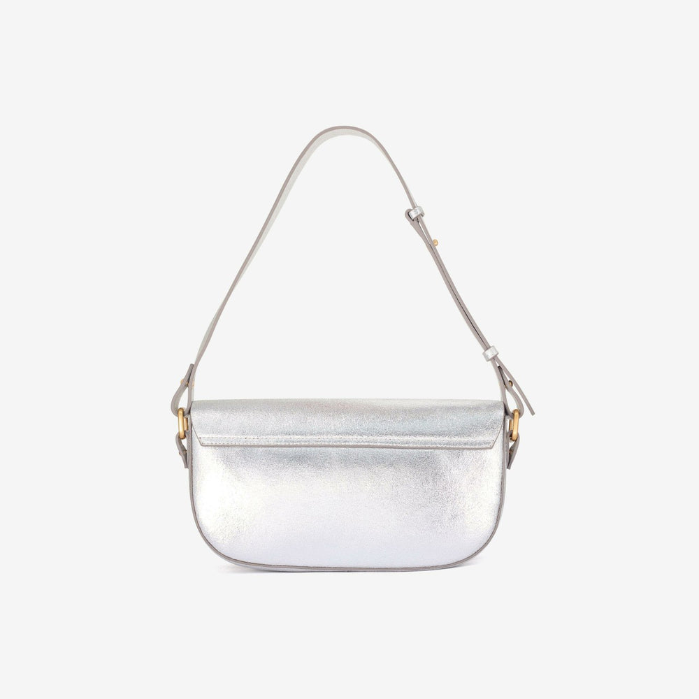 Baguette Dress Silver Leather
