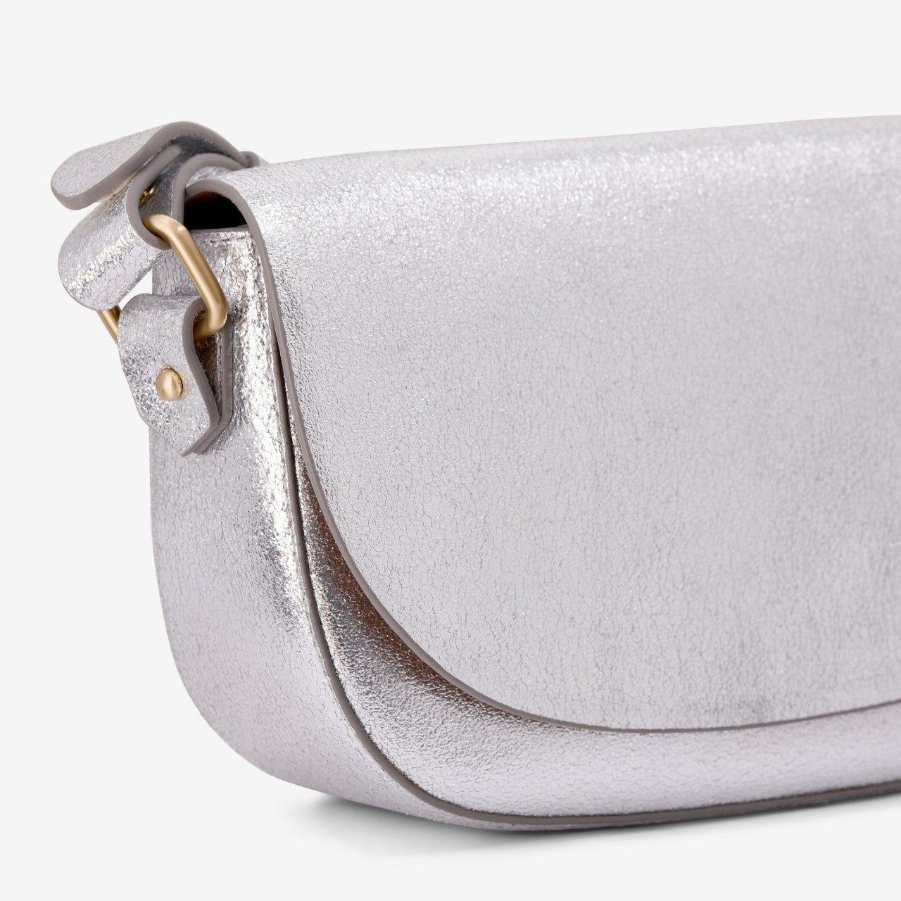 Baguette Dress Silver Leather