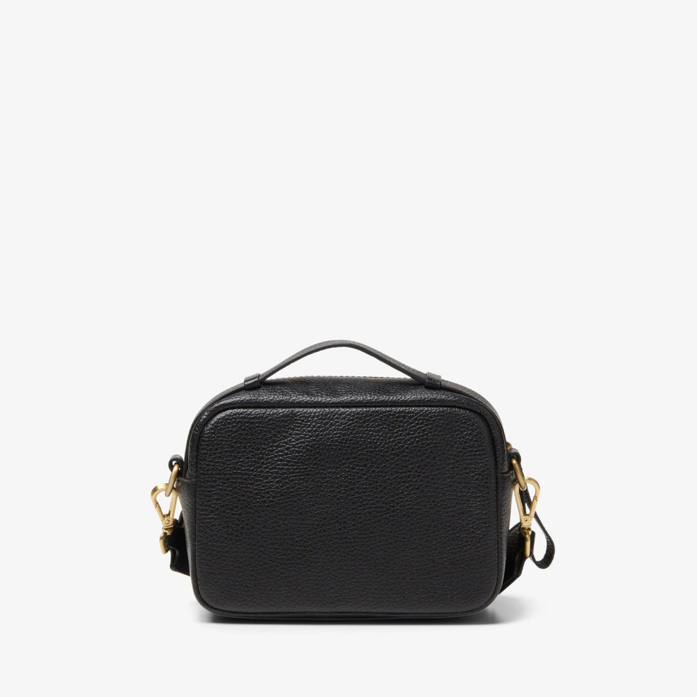 Camera Cross Black Leather