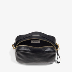 Camera Cross Black Leather