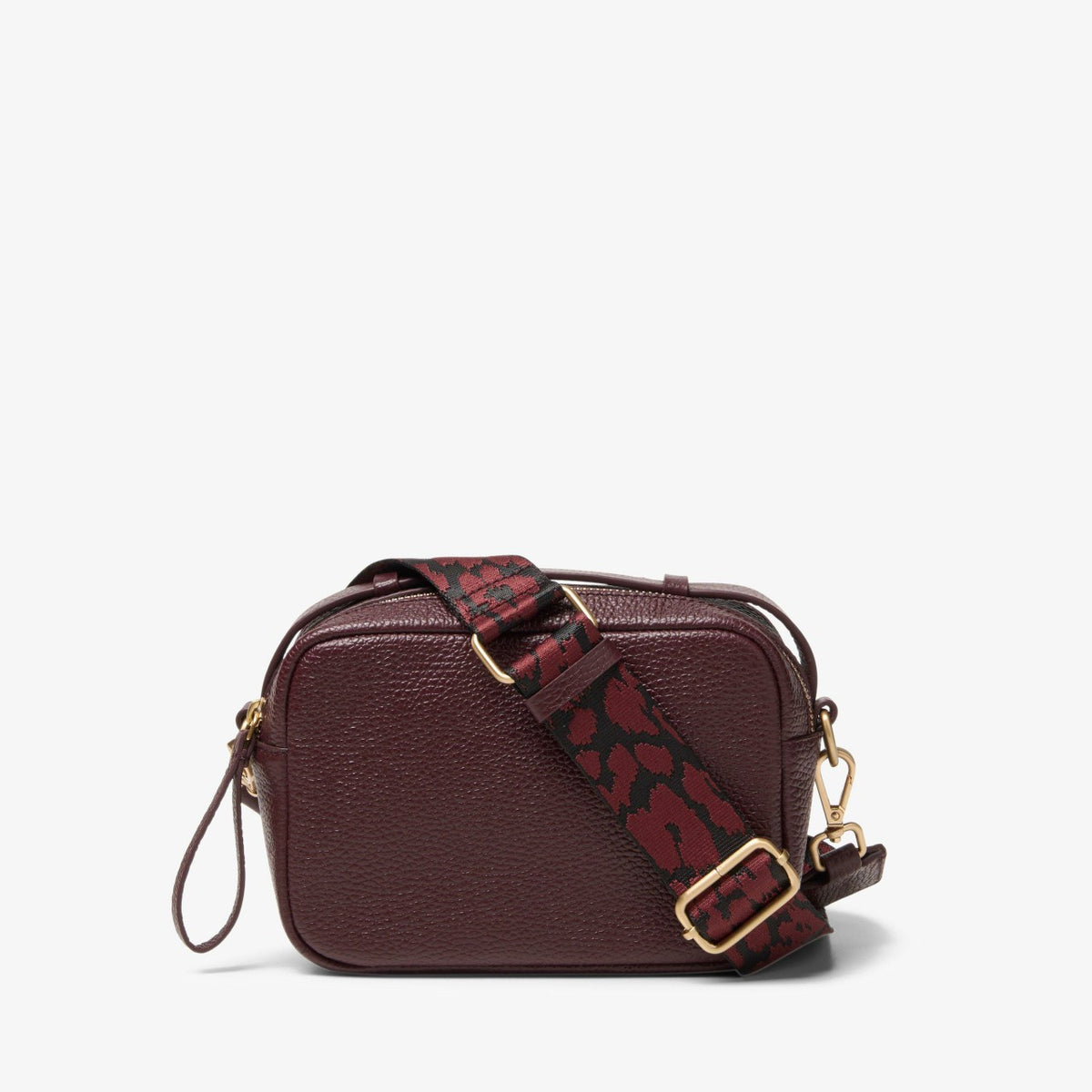 Camera Cross Burgundy Leather