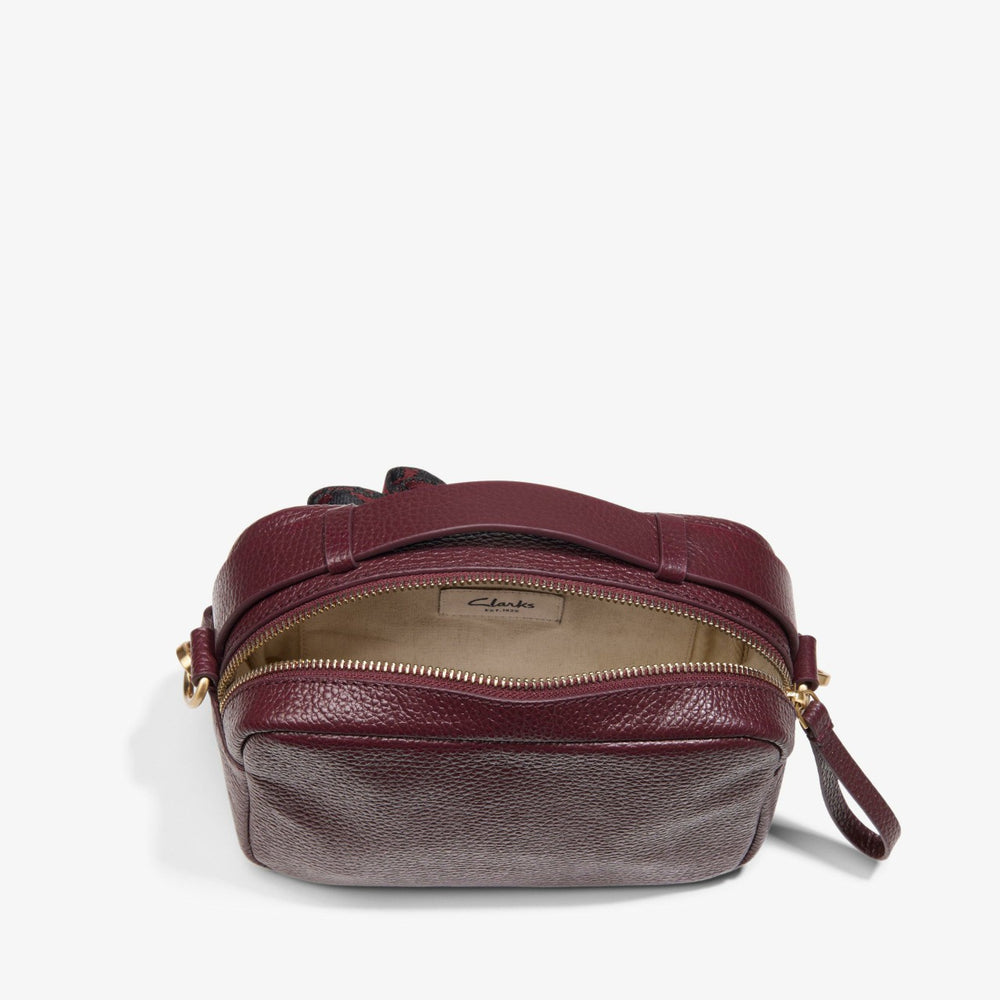 Camera Cross Burgundy Leather