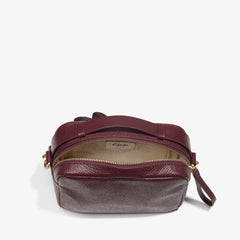 Camera Cross Burgundy Leather