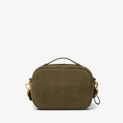 Camera Cross Olive Suede