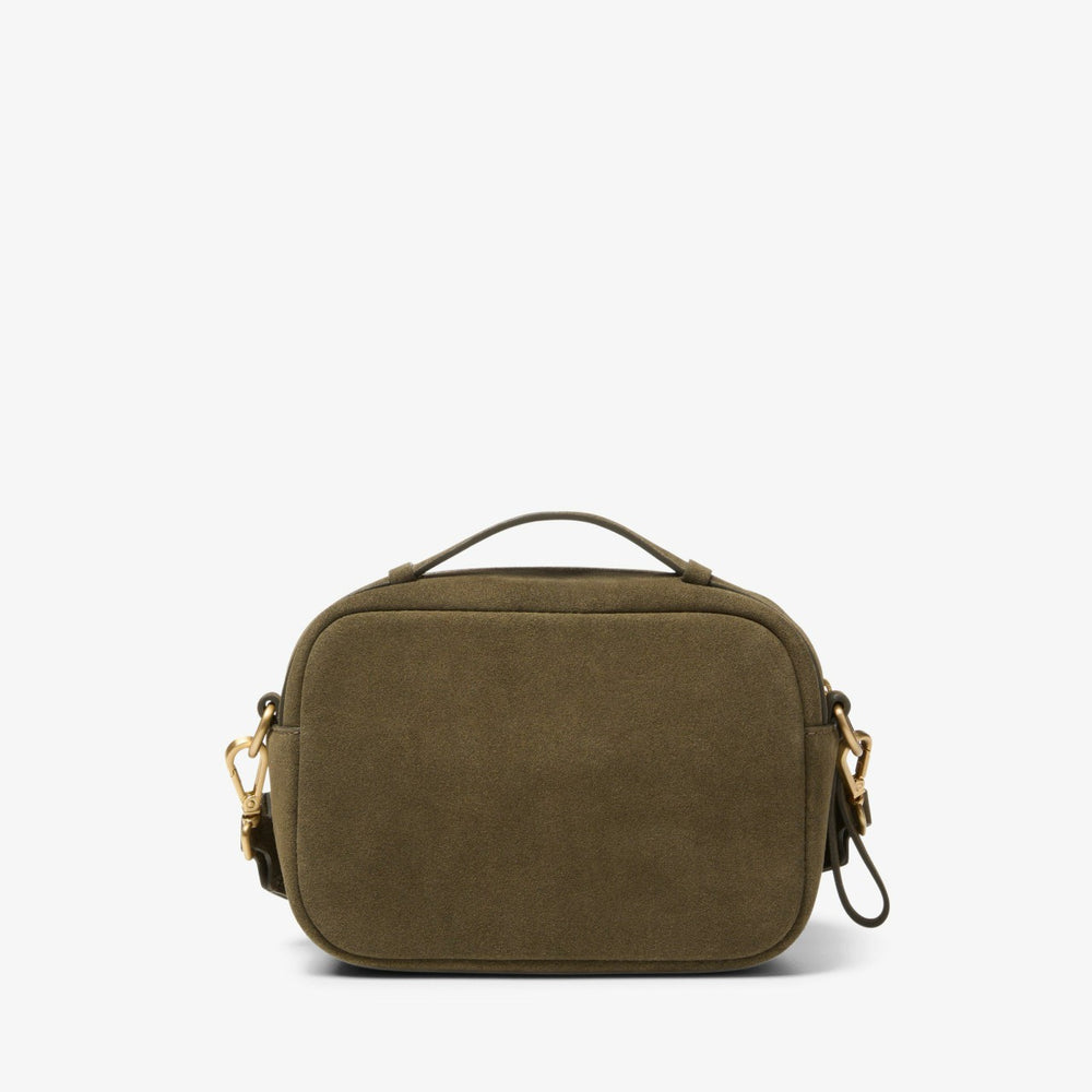 Camera Cross Olive Suede
