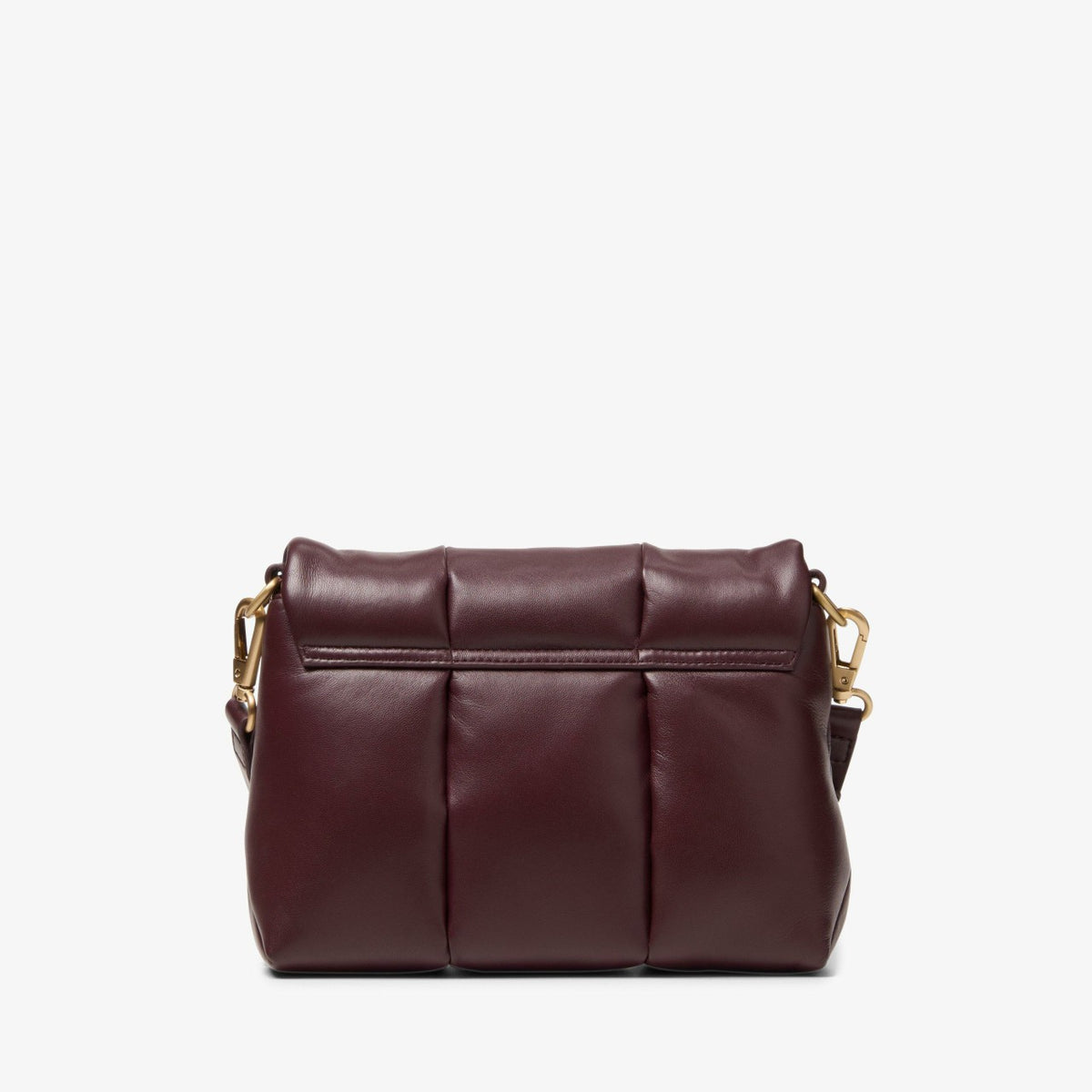 Puffy Crossbody Burgundy Leather