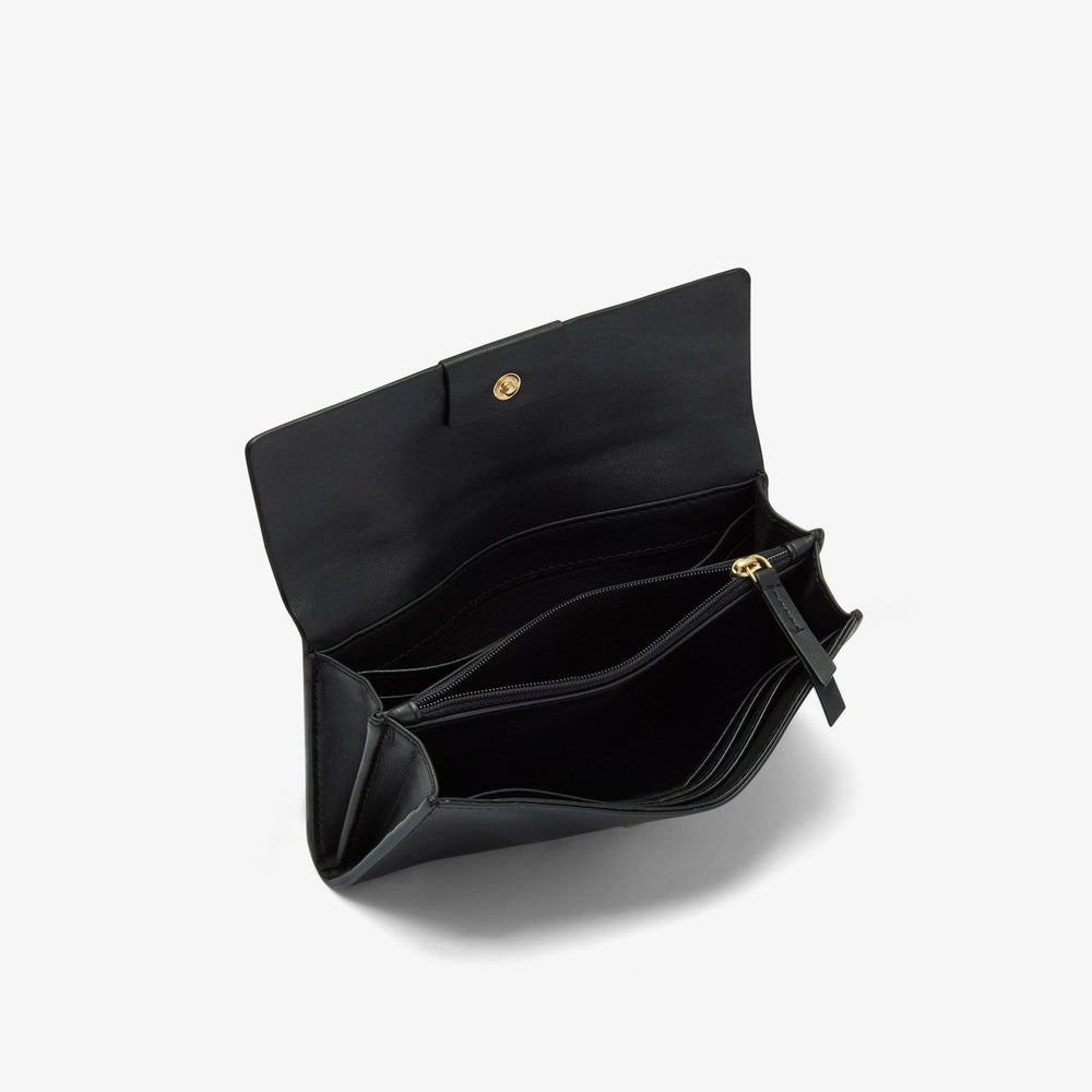 Dress Purse Black Leather
