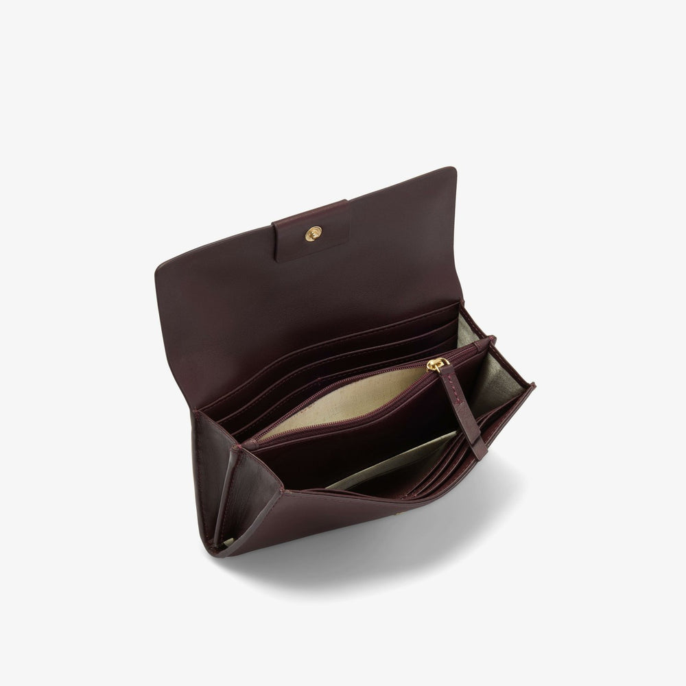 Dress Purse Burgundy Leather