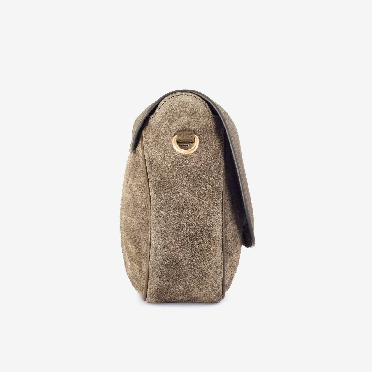 Utility Saddle Olive Suede