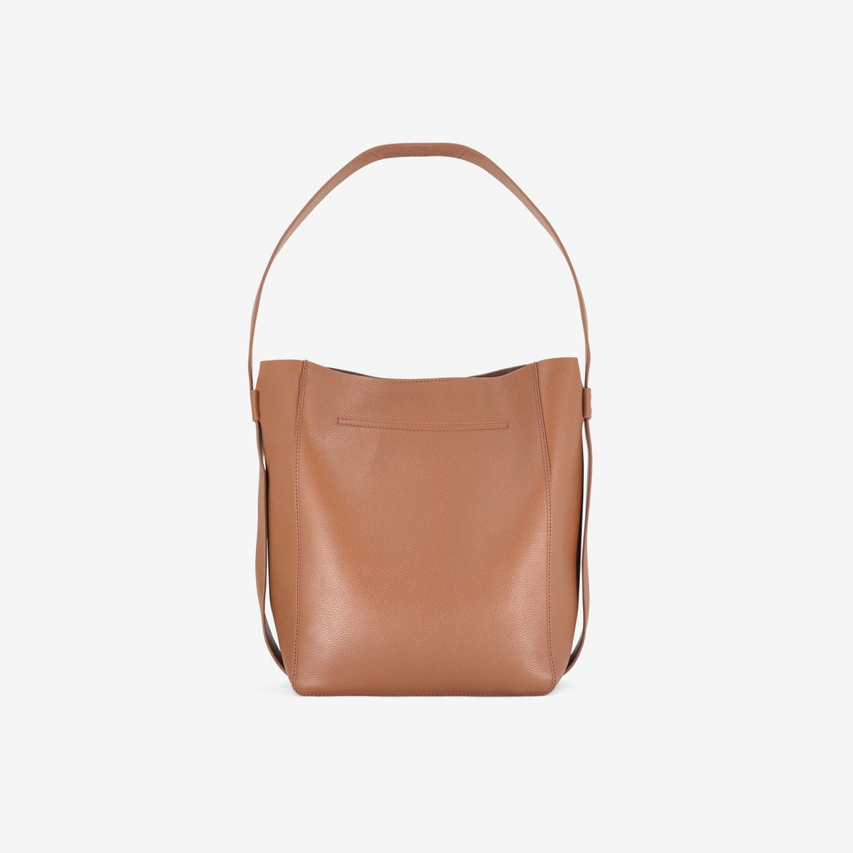 Bucket Tote Tan Leather