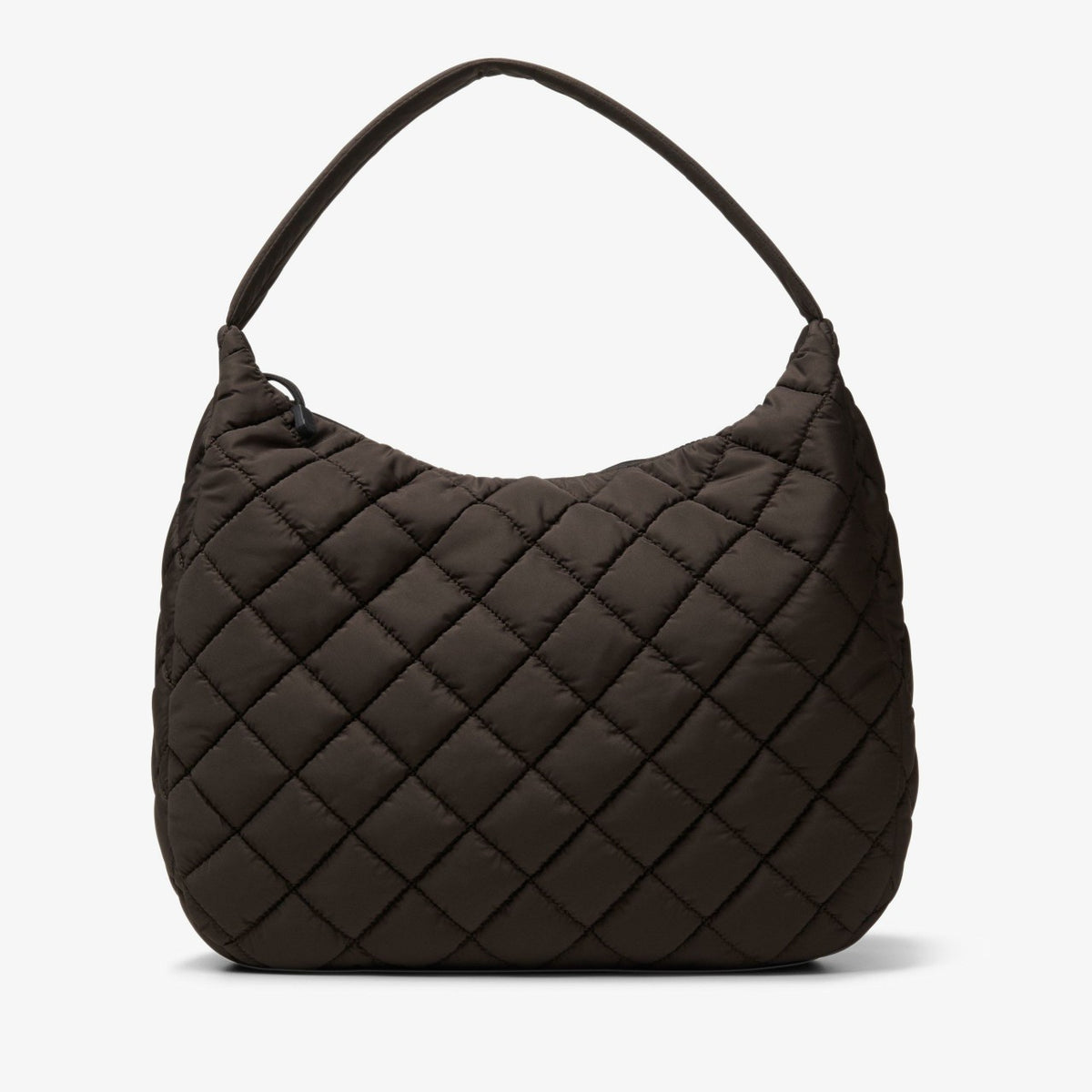 Quilted Tote Dark Brown