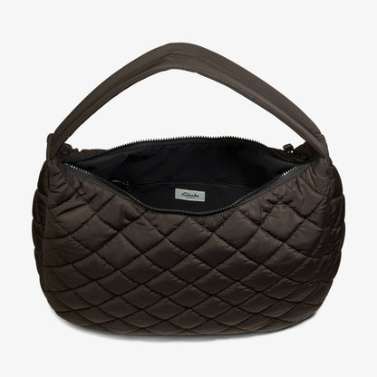 Quilted Tote Dark Brown
