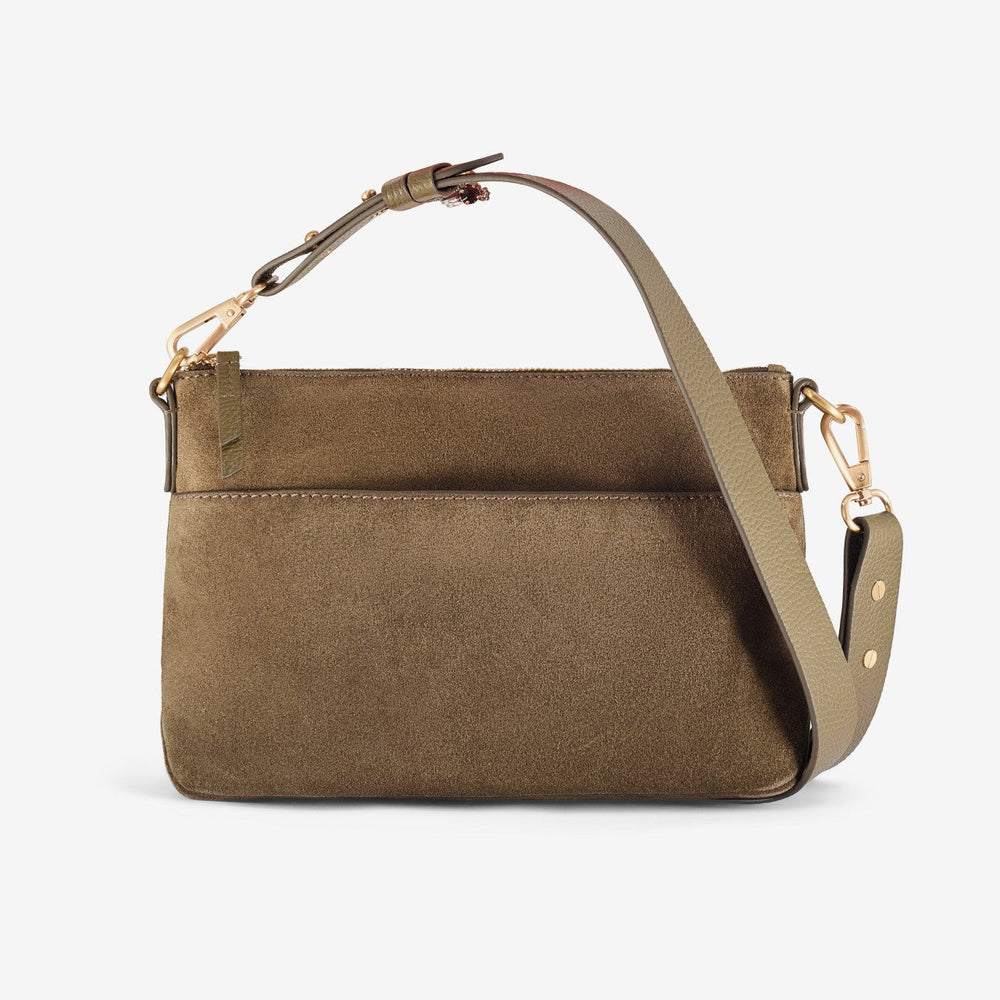 Willow Cross Olive Suede
