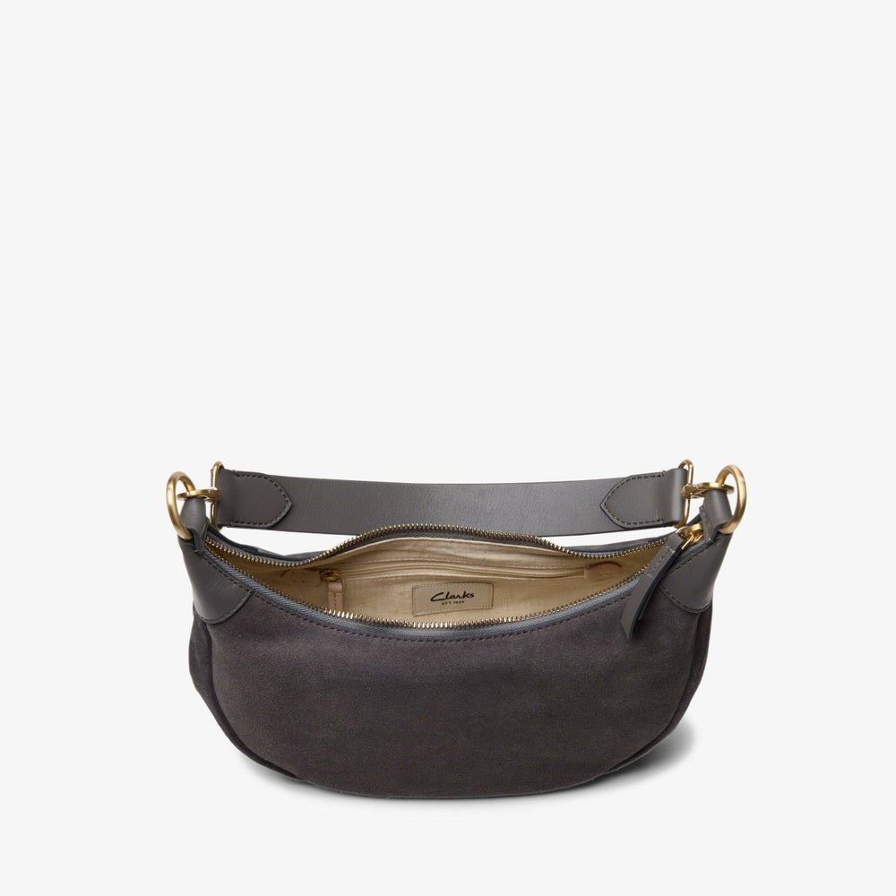 Willow Moon Mini Dark Grey Suede
