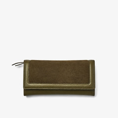 Casual Purse Olive Suede