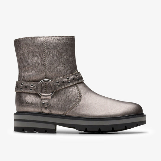 Prague Shine Kid Pewter Metallic