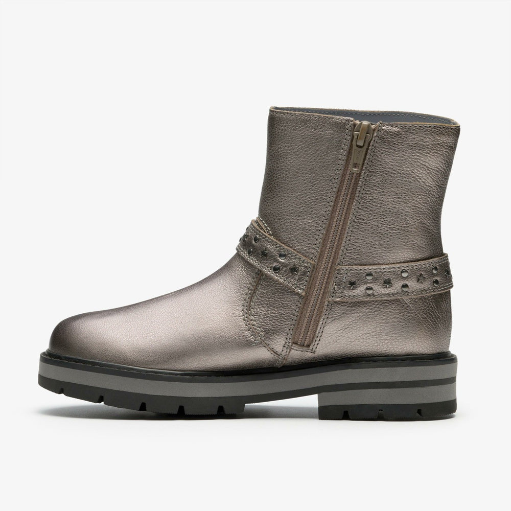 Prague Shine Kid Pewter Metallic