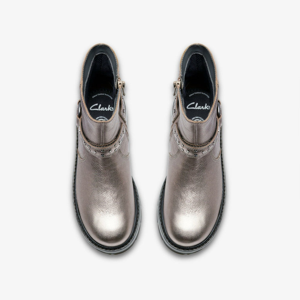 Prague Shine Kid Pewter Metallic