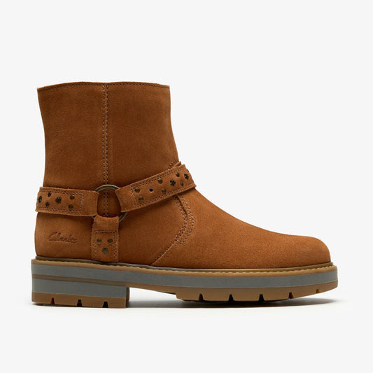 Prague Shine Kid Tan Suede