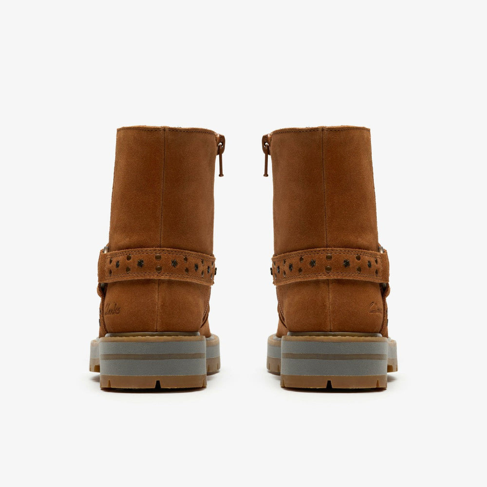 Prague Shine Kid Tan Suede