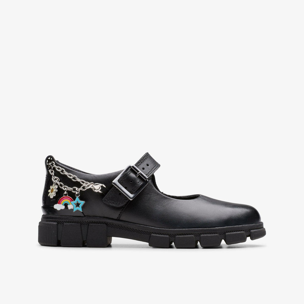 Evyn Pure Kid Black Leather